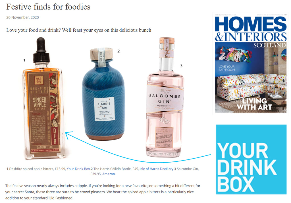 Spiced Apple Bitters Featured in Homes & Interiors Scotland